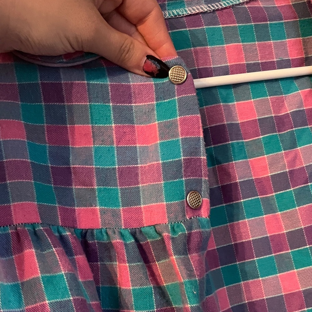 Colorful Plaid Button-Up - Picture 3 of 8